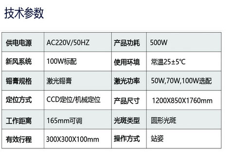 温控激光回流锡焊系统